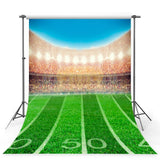 Football Field Stadium Green Lawn Photo Backdrops G-355