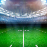 Stadium Green Grass Lights Sports Backdrop G-373