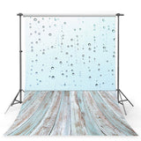 Wood Backdrops Wooden Backdrop Blue Backgrounds Water Drop G-408