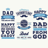 Telón de Fondo del Día del Padre Telón de Fondo Blanco y Azul G-412