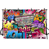 Scenic Backdrops Urban Backgrounds Graffiti Backdrop Blue Wall G-427