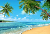 Summer Sea Beach  Blue Sky Photo Backdrop G-502