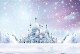 Castle Backdrops Snowy Backdrops White Backgrounds G-536