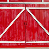 Red Retro Wood Barn Door Backdrop for Photo Booth G-556