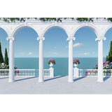 Ancient Roman Balcony Arch Photography Backdrop G-590