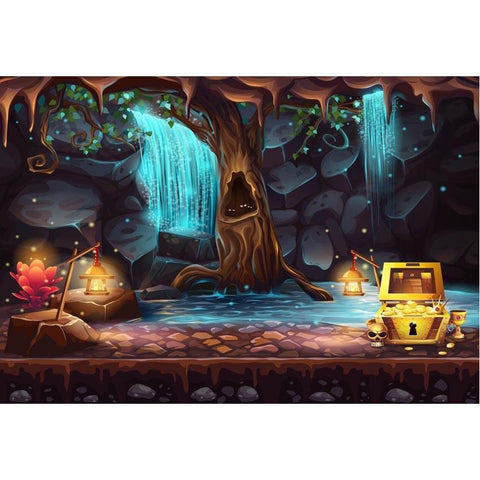 Baby Backdrops Cartoon Fairytale Backdrops Cave Background G-608