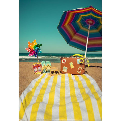 Summer Beach Holiday Photography Backdrop Background G-676