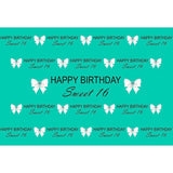 Birthday Party Backdrops Background Green Backdrop G-683