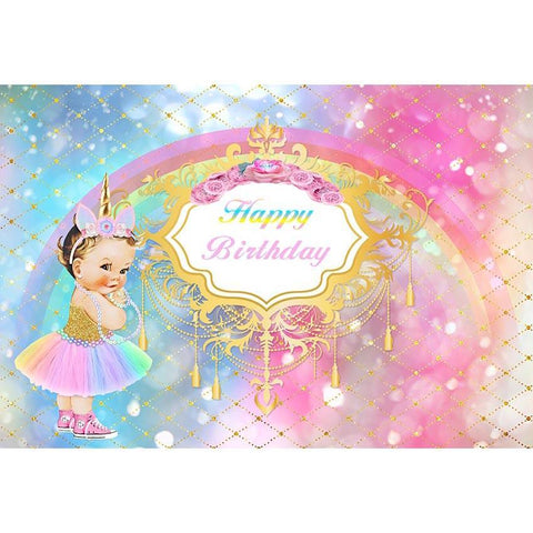 Themed Backdrops Birthday Backdrops Princess Background G-685