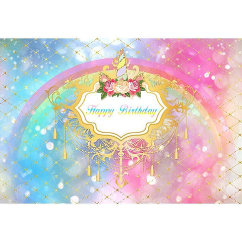 Birthday Backdrops Blue And Pink Backdrop Graffiti Background G-689