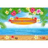 Birthday Backdrops Flowers Background Beach Backdrop G-694