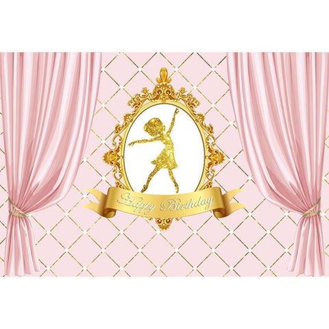 Birthday Backdrops Princess Backdrop Pink Background G-699