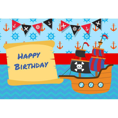 Custom Backdrops Birthday Background Ocean G-702