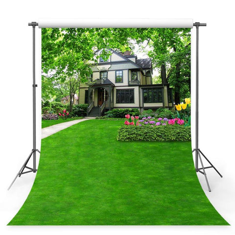 Scenic Backdrops Trees House Backdrops Garden Backgrounds G-764