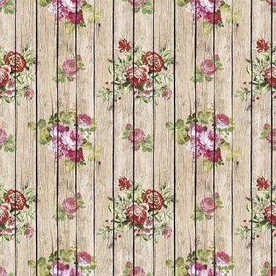 Retro Flowers Wood Backdrops for Photographers GC-116