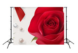 Red Rose Valentine's Day Backdrop for Photo Studio HJ03243