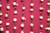 Fondo Fotográfico para Eventos de Pared Rosa con Flores HJ03613