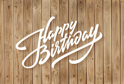 Happy Birthday Backdrop Wooden Backdrop HJ04266