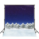 Season Backdrops Winter Background Snowflake Backdrop Night J02728