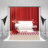 Festival Backdrop Valentines Backdrop With Rose Backdrops J02859