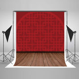 Custom Backdrops Wood Floor Backdrops Red Background J02860