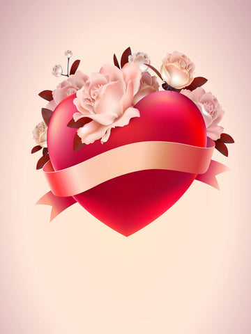 Festival Backdrops Valentine Day Background Flower Background J02983