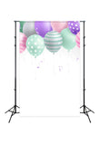 Telón de Fondo para la Fotografía de Cumpleaños con Globos Coloridos J03148