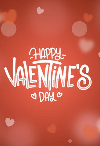 Happy Valentines Day Love Red Photo Studio Backdrop J03216