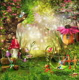 Cartoon Spirit Forest Children Photography Backdrop G-485