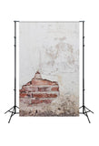 Retro Damaged Brick Wall Backdrops for Pictures