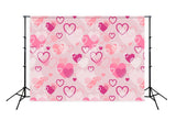 Love Heart Valentine's Day Decoration Photo Backdrop J04277