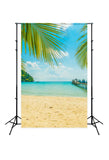 Summer Sea Beach Sky Scenney Backdrop for Studio J04537