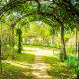 Arch Green Natural Pathway Photo Booths Backdrops J05492