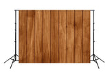 Telón de Fondo Decorativo para la Fotografía de Pared de Madera Marrón LM-H00187