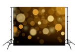 Gold Lights Bokeh Blurry Photography Backdrop M124