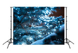 Snow Tree Bokeh Winter Photography Backdrop M161