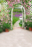 Flowers Garden Arch Fantasy Photography Backdrop MR-2238