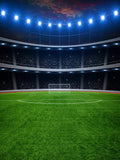 Football Field Green Grass Goal Net Backdrop for Photography MR-2267