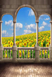 Sunflowers Arch Fantasy Photo Booth Backdrop MR-2274