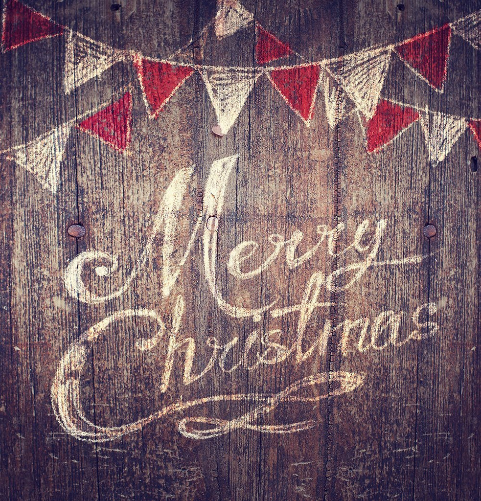 Merry Christmas Wood Photography Backdrops DBD-19316