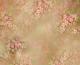 Potted Flower White and Pink Flowers Brown Backdrop for Photo Studio NB-039