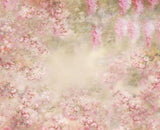 Light Pink Floral Background Retro Style Backdrop for Photo Booth NB-045