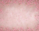 Beautiful Pink Flowers Covered Backdrop of Retro Style for Photo NB-062