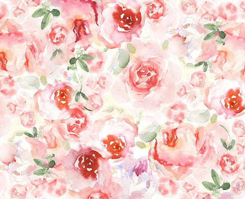 Artistic Watercolor Painting Rose Flowers Photography Backdrop NB-071