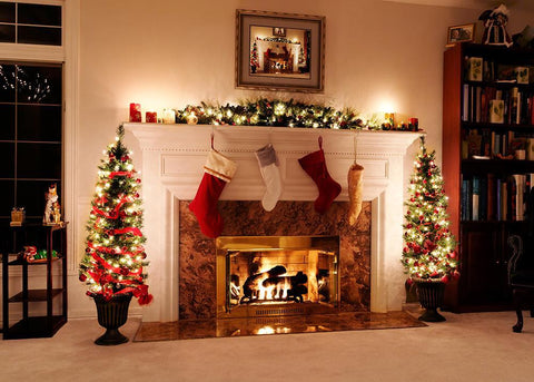 Stove Socks Christmas Tree Backdrop Photography DBD-19263