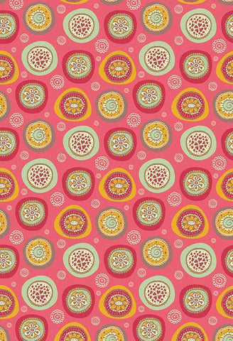 Backdrop Polka Dot Printed Background Pink Backdrop S-2638