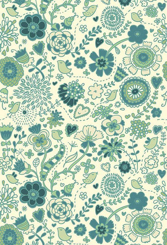 Patterned Backdrops Floral Backdrops Green Backgrounds S-2645