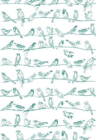 Polka Dot Printed Backdrop Blue Backdrop Birds Background S-2677