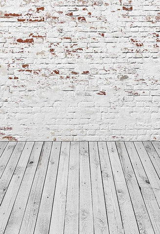 Brick Wall Backdrop White Backdrop Grung Background White Wall S-2968