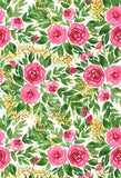 Flowers Backdrops Green Backdrops Pink Background S-3011